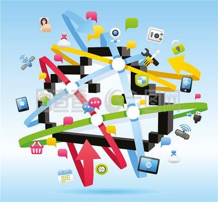 商務互聯網信息圖表 數據驅動決策的新引擎